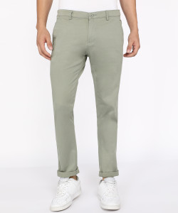 PROVOGUE Slim Fit Men Grey Trousers - Buy PROVOGUE Slim Fit Men Grey ...