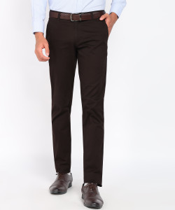 PARX Tapered Men Brown Trousers - Buy PARX Tapered Men Brown Trousers ...