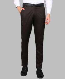 PROVOGUE Slim Fit Men Brown Trousers - Buy PROVOGUE Slim Fit Men Brown ...