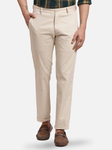 PARX Tapered Men Beige Trousers - Buy PARX Tapered Men Beige Trousers ...