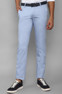 Allen Solly Slim Fit Men Blue Trousers - Buy Allen Solly Slim Fit Men ...