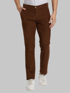 PARX Tapered Men Brown Trousers - Buy PARX Tapered Men Brown Trousers ...