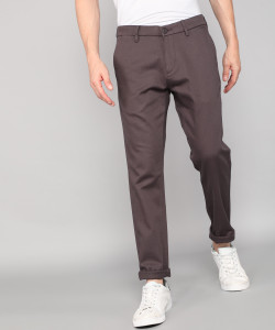 U.S. POLO ASSN. Slim Fit Men Grey Trousers - Buy U.S. POLO ASSN. Slim ...