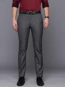Raymond Slim Fit Men Grey Trousers - Buy Raymond Slim Fit Men Grey ...