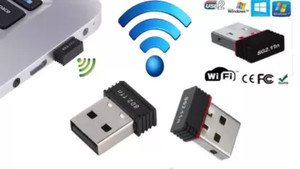 GUGGU WFW568_WiFi Adapter for PC Desktop Laptop USB WiFi Small Size ...