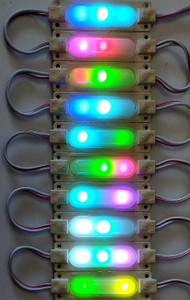 Wetrix (10 Pieces) DC 12 Volt (Capsule Shape) Multicolor Auto Flashing ...