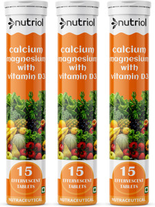 Nutriol Calcium Magnesium with Vitamin D3 45 Effervescents Tablets ...