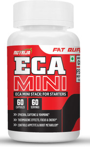 NutriJa ECA MINI STACK : Ephedra, Caffeine, Yohimbine - 60 Capsules ...