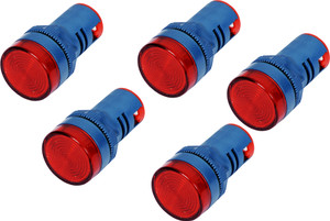 DECENT AIR SYSTEM 22mm Corded Electric Led Panel Indicator Light Red ...