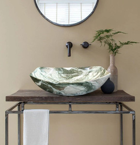 Inlet Premium Designer Ceramic Wash Basin (75) (22*16*5)(M75) Table Top ...