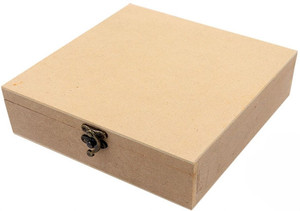 Handmade Wooden Storage Box - Rectangular Decorative Box For Crafts, Souvenirs, Or Home Organization