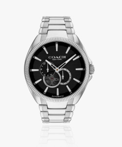 COACH Jackson Coach Jackson Mech-Automatic Black Round Dial Men's Watch ...