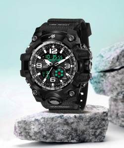 AB Collection 9212-AB Shock & Scratch Resistance Analog-Digital Watch ...