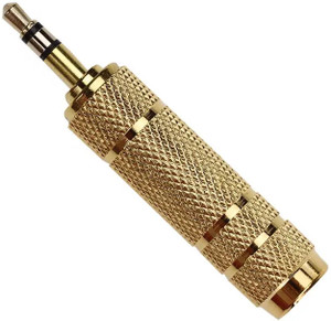 6.35mm Male To 3.5mm Female Stereo Audio Adapter - 1/4" Plug To 1/8" Jack Connector