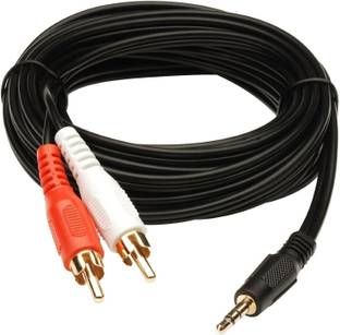 Bhani TV-out Cable 3.5mm Stereo Audio Male to 2RCA Male (EP to