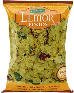 Lemor Nylon Chivda Namkeen Snacks for Foodie Indians (400 g, 2 Packs