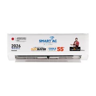 Panasonic 2026 Model 1.5 Ton 3 Star Split Inverter with Wi-fi Smart, DustBuster Tech, Matter Enabled, AI, Higher Airflow