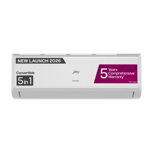 Godrej 2026 Model 1.5 Ton 3 Star Split Inverter with 5-in-1 convertible | AI Powered| Heavy Duty Cooling at 52 degree ce