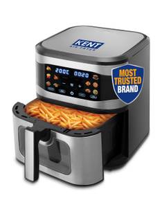 KENT Digital Air Fryer 8L | 1700W | Bake, Grill & Roast | Up to 80% Less Oil Usage | 7 Preset Menu | Digital Display & T