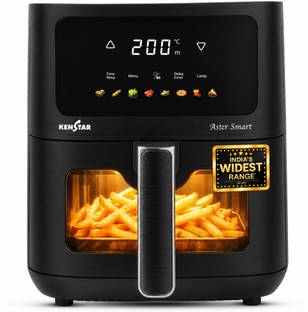 Kenstar Aster Smart 4.5 L with See Through Window Non-Stick Pan 2 Years Warranty Air Fryer