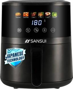 Sansui Kurkura Magic 5L With 85% Less Oil Consumption, Digital Touchscreen with Color Display, Non-Stick Basket Air Frye