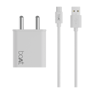 boAt 22.5 W Quick Charge 3 A Wall Charger for Mobile with Detachable Cable