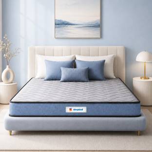 Sleepwell Orthopedic Pro Latex, Pure Natural, Quilted Top, Resitec Core, Anti-Skid Base 8 inch King High Resilience (HR)