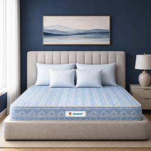Sleepwell Orthopedic, Medium Firm Spine Support, Resitec VPF Core, Neem Anti-Microbial 6 inch King Memory Foam Mattress