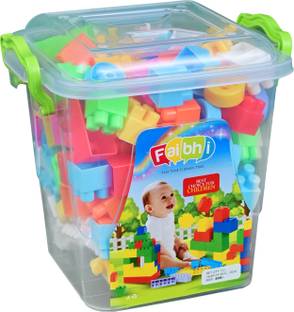 Faibhi Faibhi_125pcs Building Blocks with Storage Container