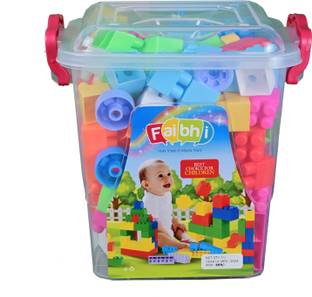 Faibhi 125pcs Building Blocks with Storage Container