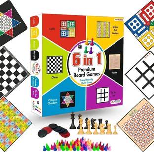 Apex Media AND Marketing India 6 in 1 Board Game Housie chess