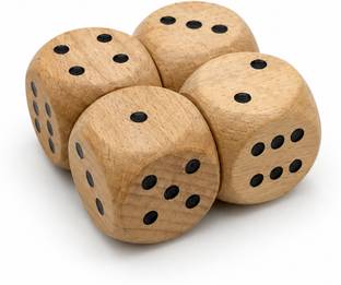 KitBit Wooden Point dice set of 4 Board Game Accessories
