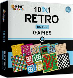BeeFocus 10 in 1 Board Games for Kids