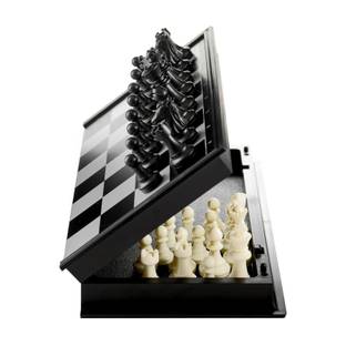 inovera Chess Board Game with Magnetic Pawns - Foldable Travel Friendly Educational