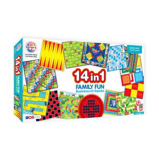 Genius Gems 14 in1(1224) Brainvita,Business,Ludo,Snakes & Ladders&more Party&Fun Games Strategy & War