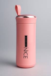 harihar Pack of 1 nice water bottle (Pink) 400 ml Bottle Glass