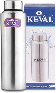 Keval S.s.water Bottle (single Wall) 500 ml Steel Flask