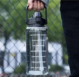 Bellerbird Pack of 1 Motivational bottle For Gym 2000 ml Bottle Plastic