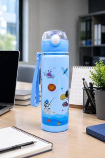 Primewell Blue Plastic Water Bottle 900 mL ( Set of 1 )