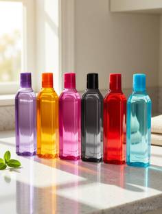 VM BOND Plastic Water Bottles Rectangular Pattern 1000 ml PET Bottle