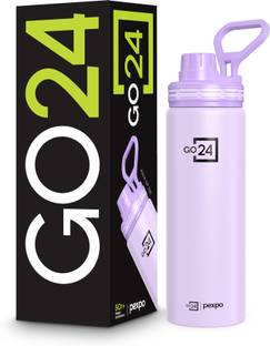 Go24 Aqua Sip Sports and Hiking Stainless Steel Water Bottle 800 ml Steel Bottle