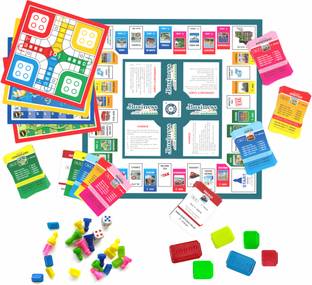 Aditi Toys Business Game With Plastic Money & Coin,5 Board Games in