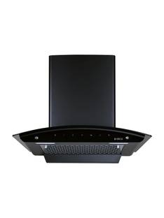 Elica FL 600 SLIM HAC MS NERO 1200 CMH 60 cm Curved Glass 60 cm| 5 Years Motor Warranty|Heat Autoclean| Gesture Control|