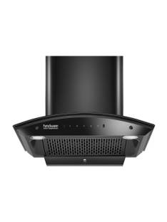 Hindware Smart Appliances Ripple Blk Plus Autoclean 60 IN 1500 CMH 60 cm | Curved Glass | Filterless | Touch Control | M
