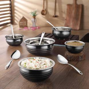 Classic Essentials Black coloured /patila/bhagona/biryani Serving Handi Cookware Set