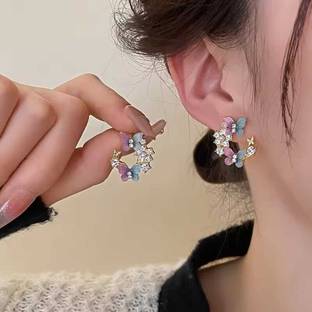 Oralya Western Trendy Earrings For Women Girls Korean western Stylish fancy And