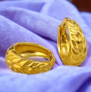 MA Fashion Brass Hoop Earring
