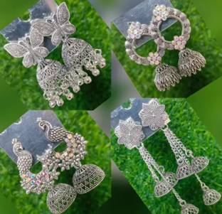 Sarthak Royal Beads Alloy Jhumki Earring, Stud Earring, Drops & Danglers