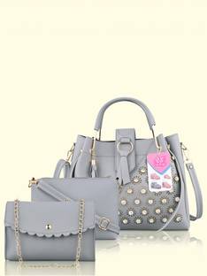 LIKE STYLE Women Grey Messenger Bag