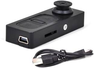 Peramisym HD Audio Video CCTV Cam Spy Miniature Button Hidden Camera Security